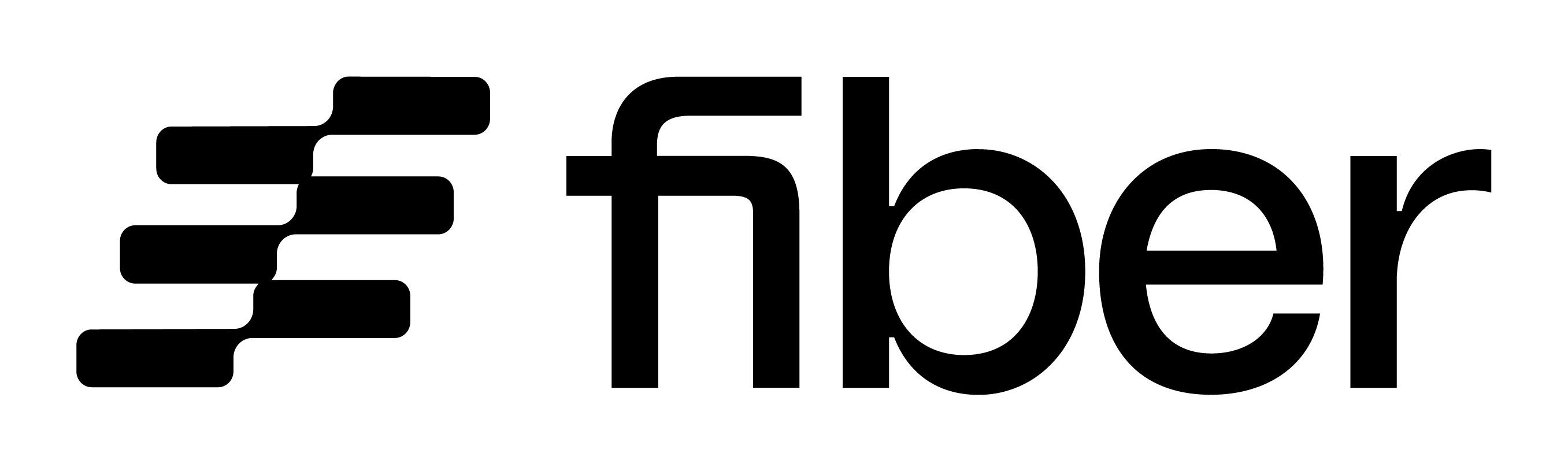 Fiber logo in black